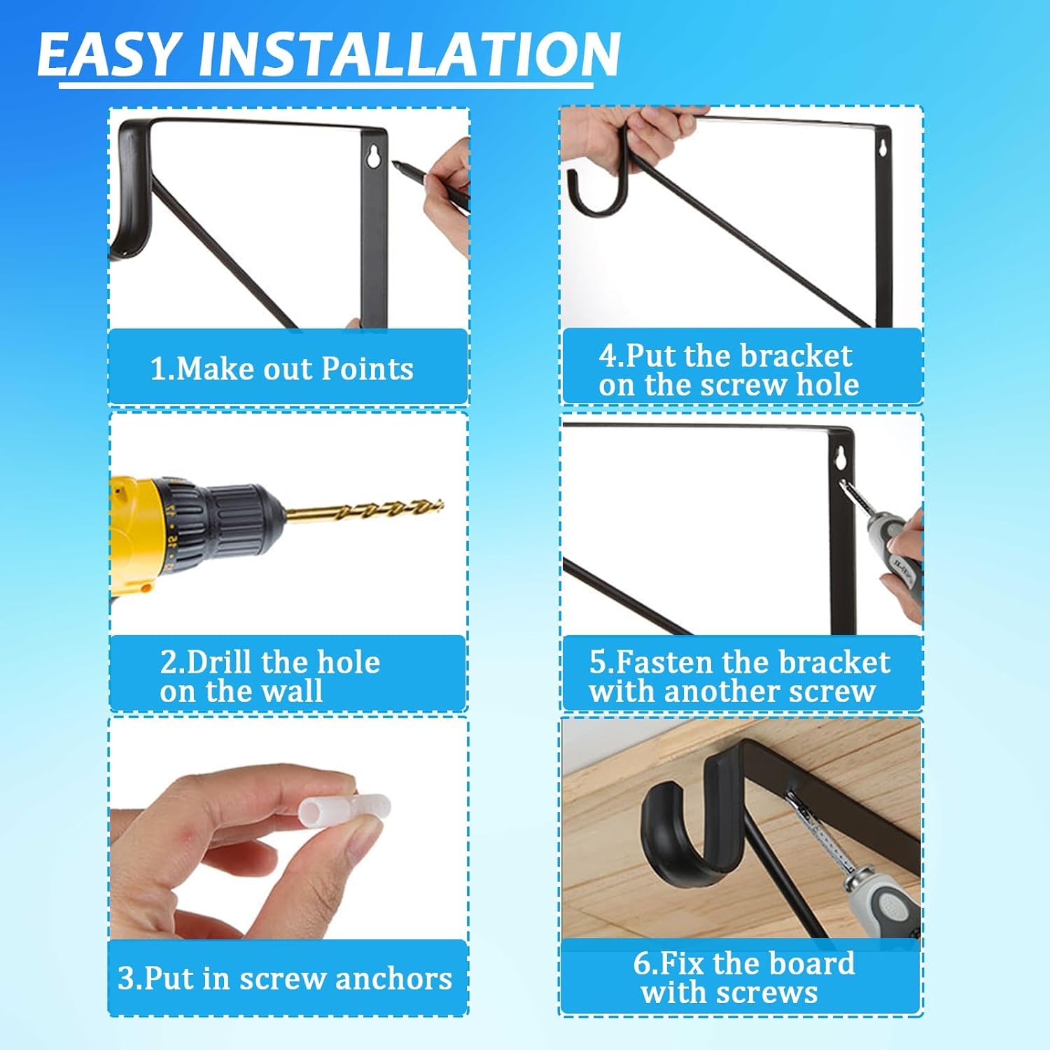 APOCHON screws included for quick, secure closet installations.