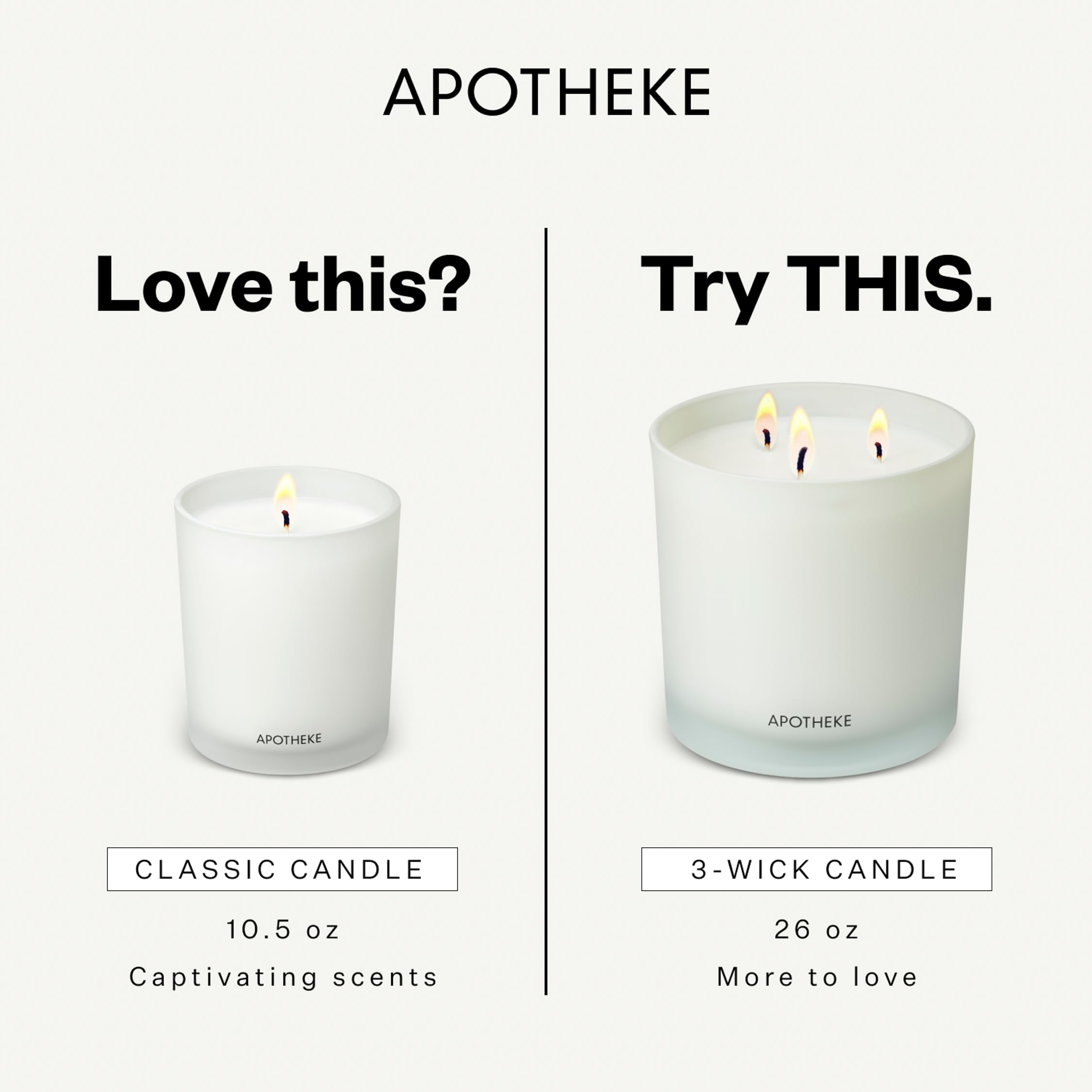 APOTHEKE Charcoal Classic Candle ember notes and raspberry create a rich mood