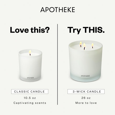 APOTHEKE Charcoal Classic Candle ember notes and raspberry create a rich mood