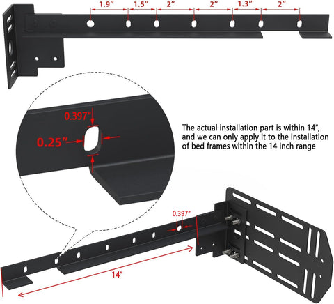 Appacare included hardware accelerates mounting on various frames.