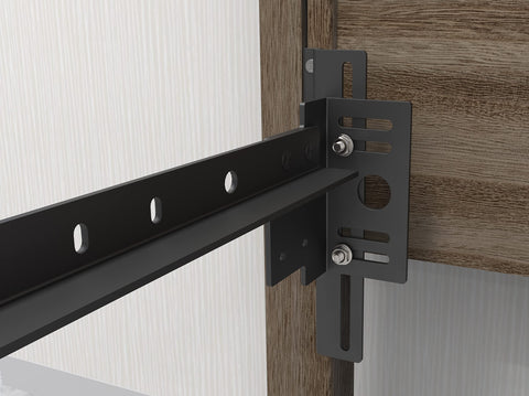 Appacare footboard extension brackets feature rust-resistant finish.