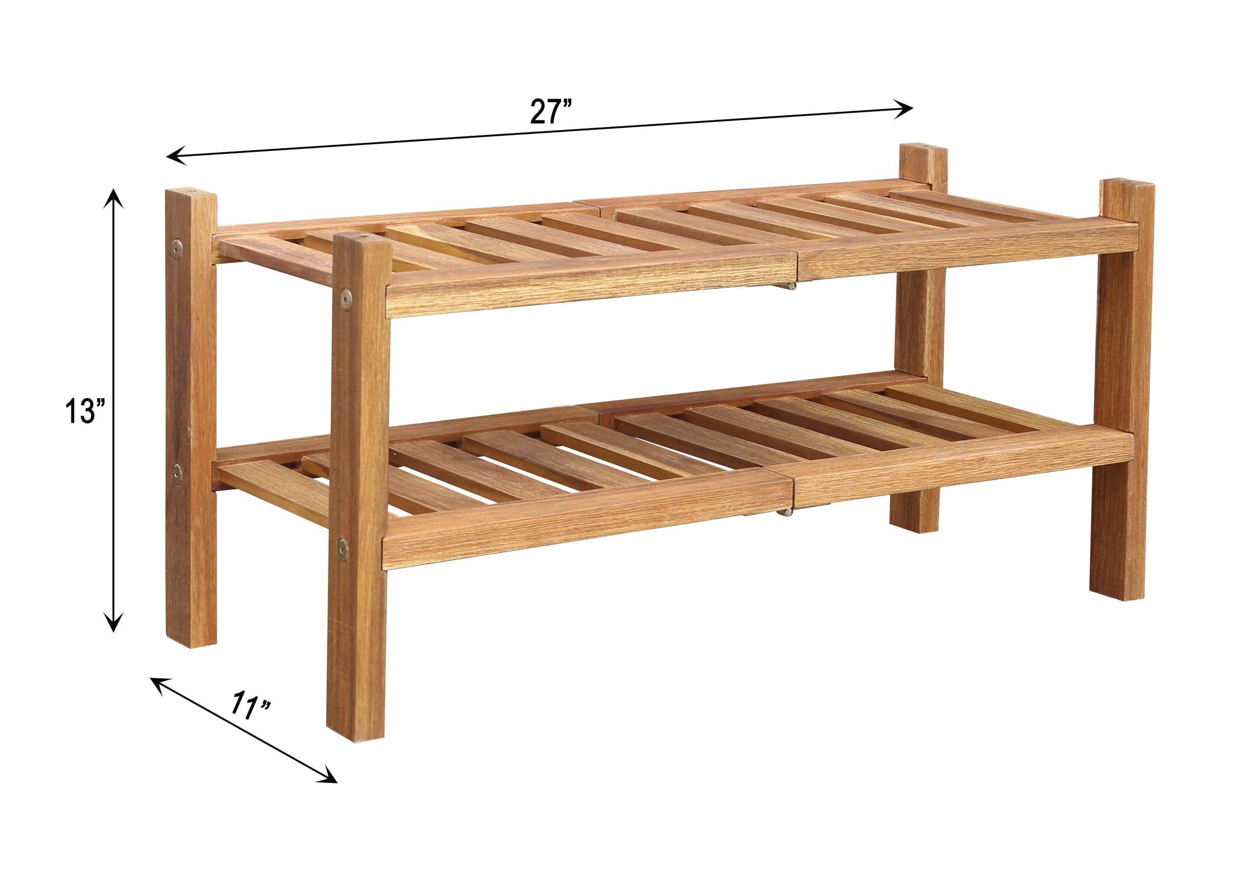 APPAFUN Sturdy wooden shoe storage keeps entryway organized for daily wear.