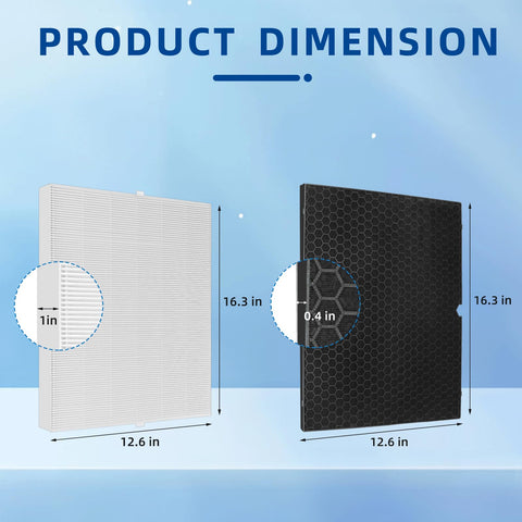 APPLIANCEMATES 116130 filter-h packaging; two-pack replacement for convenient maintenance.