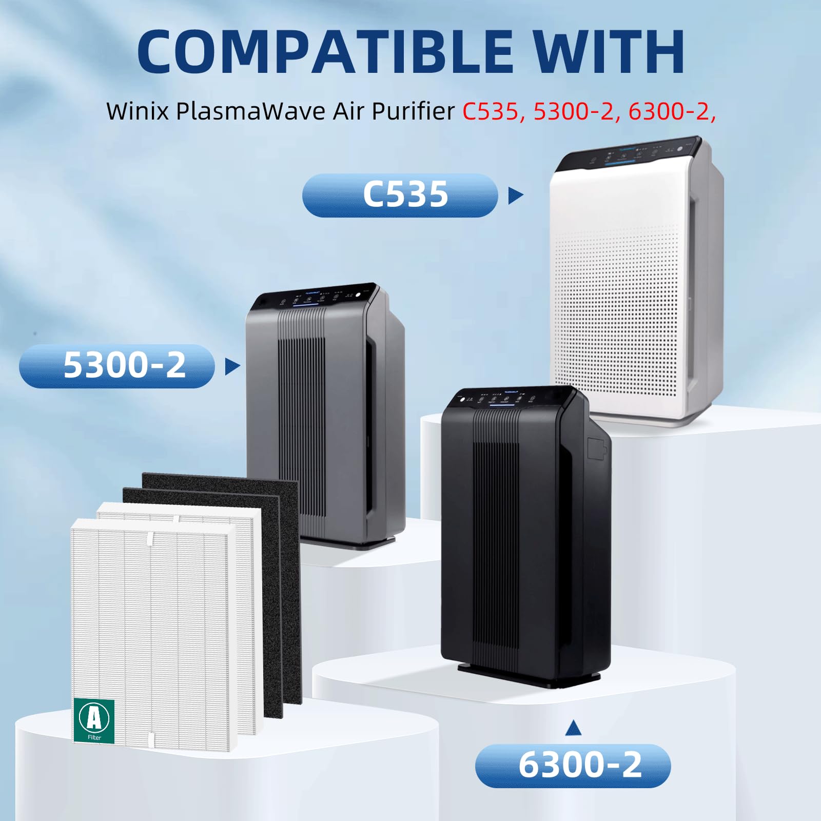 APPLIANCEMATES carbon prefilters 8-pack reduce odors and smoke