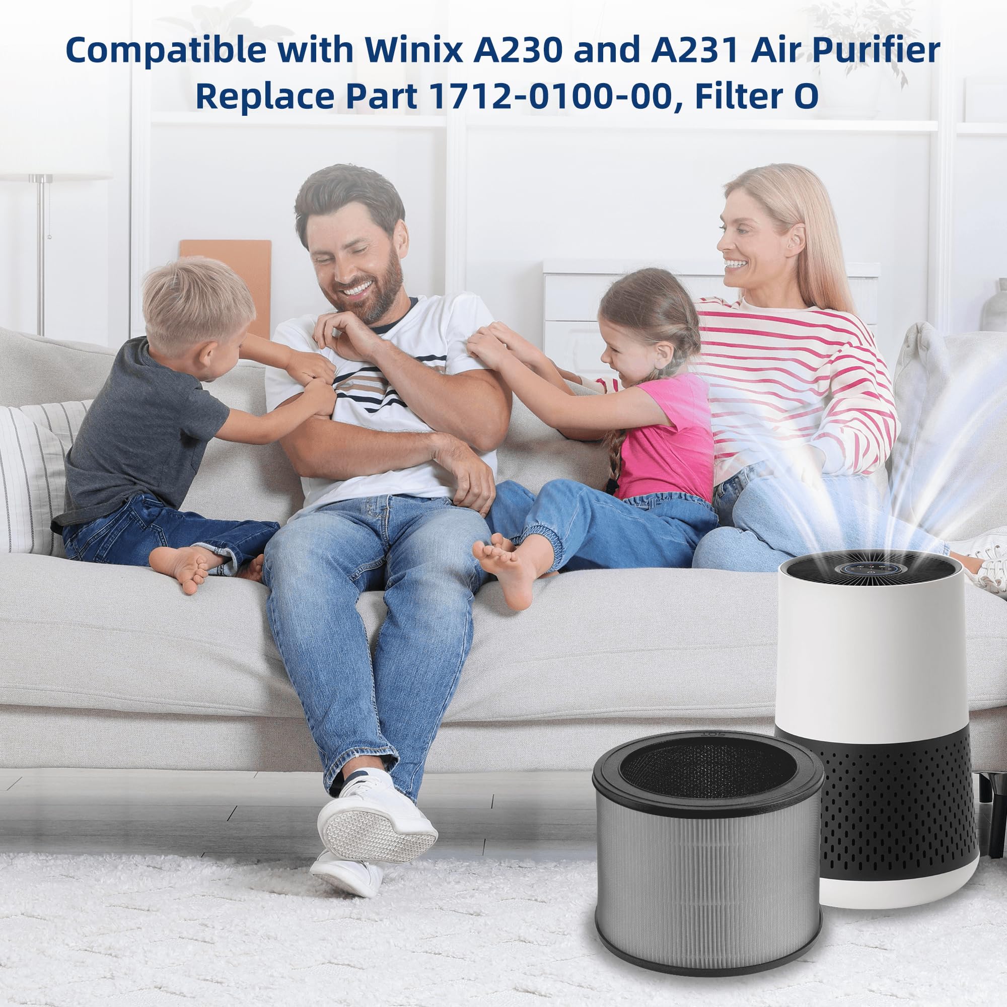 APPLIANCEMATES H13 True HEPA filter delivers high-efficiency particle capture