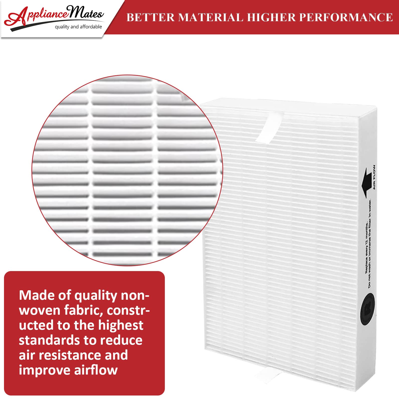 APPLIANCEMATES honeywell hpa replacement filter r 6-pack reliable performance