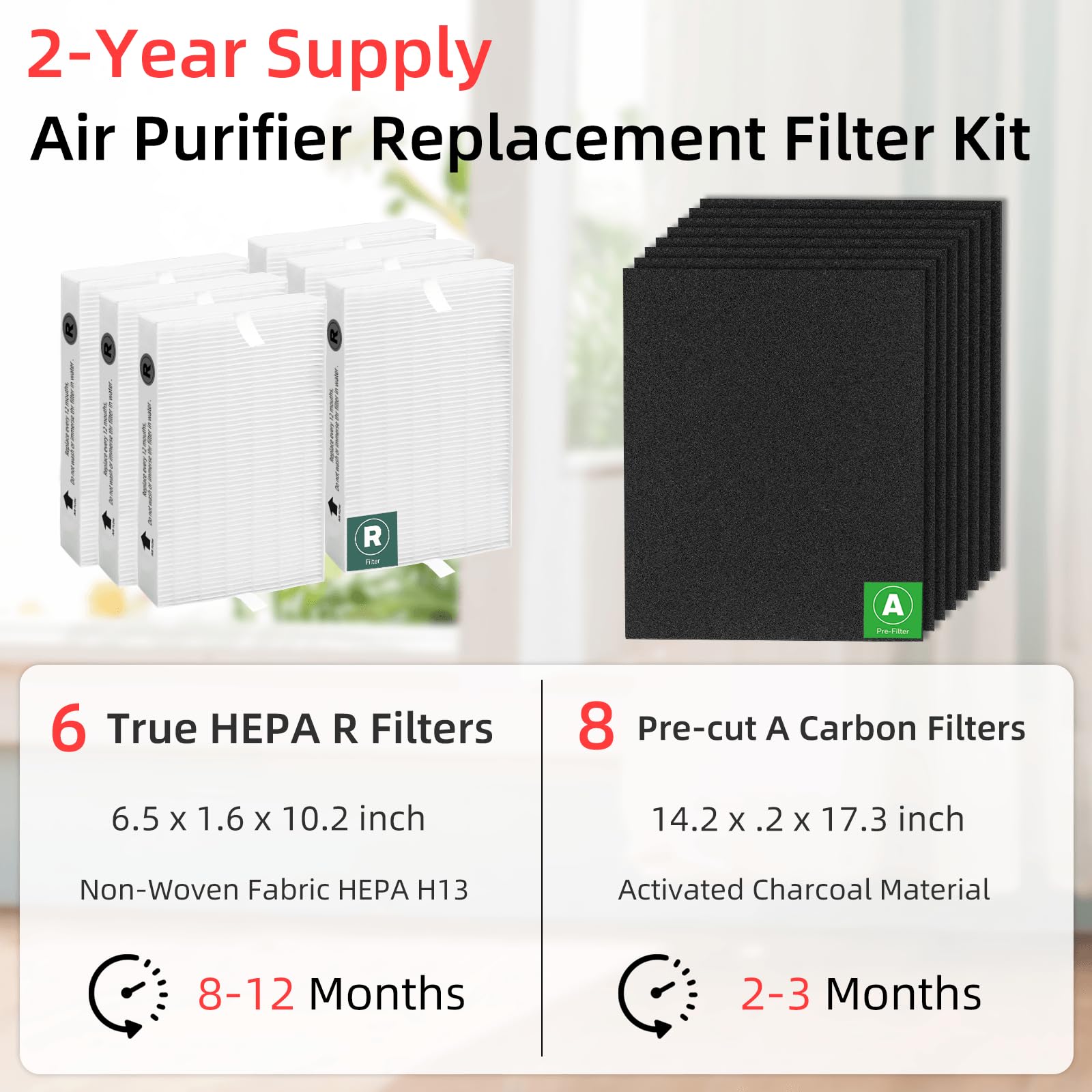 APPLIANCEMATES carbon pre-filter for HPA300 captures odors