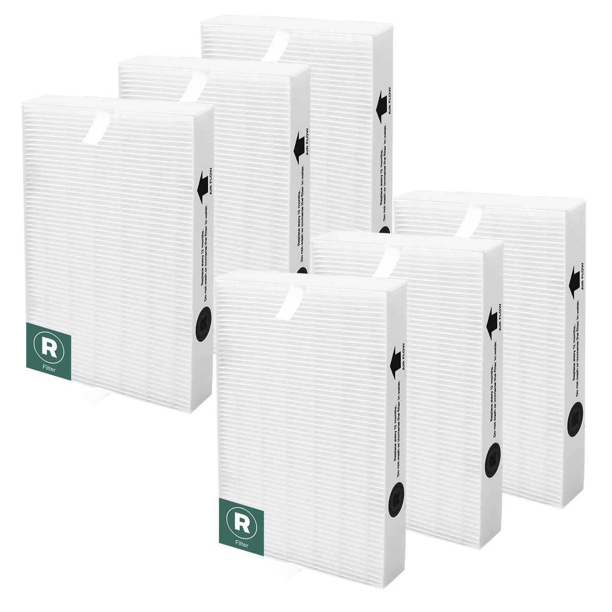 APPLIANCEMATES HPA300 replacement filter R 6-pack for homes with pets