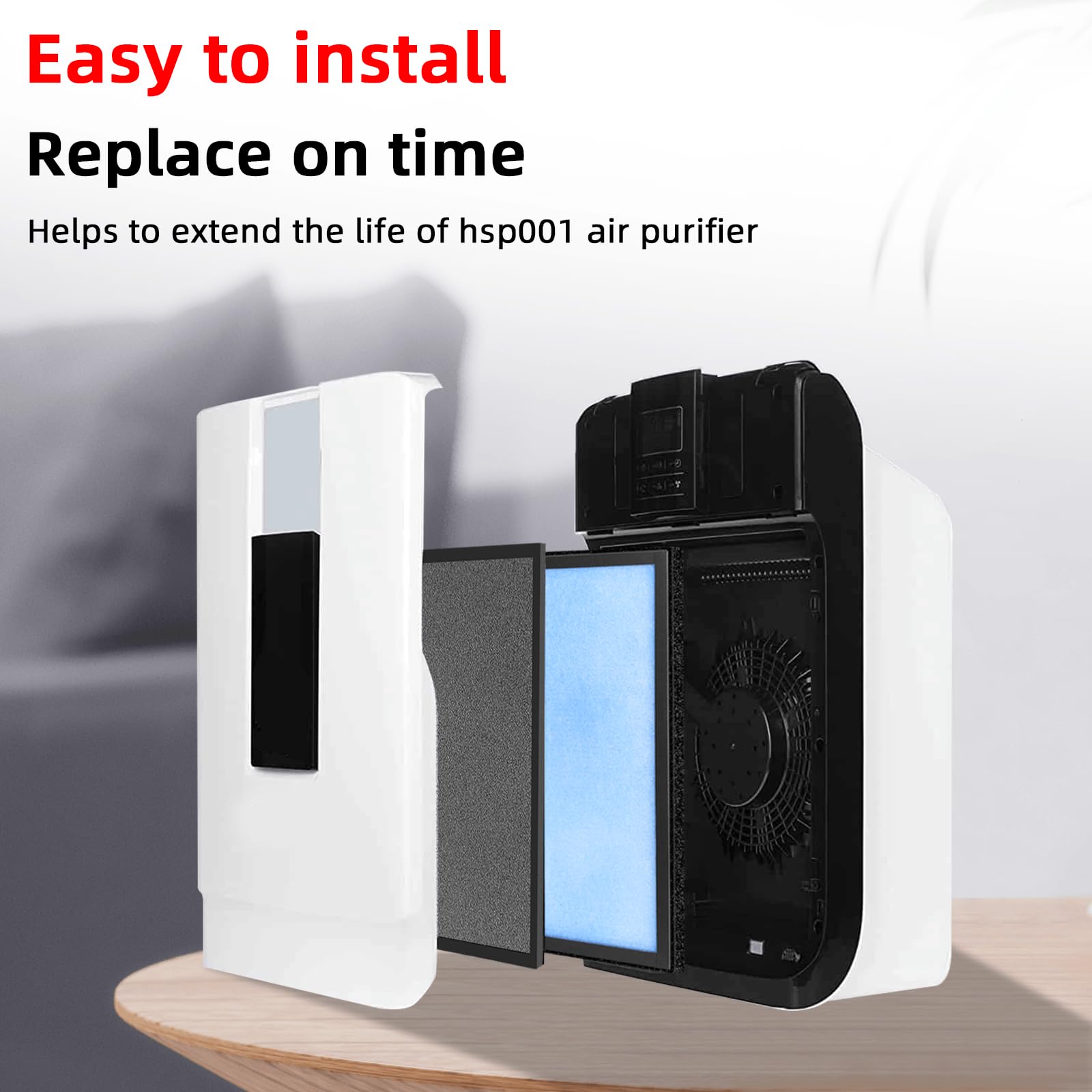 APPLIANCEMATES HSP001 filters ready to install with no tools required.