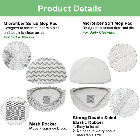 April-Flower steam mop pad on floor during cleaning for smooth glide and streak-free results