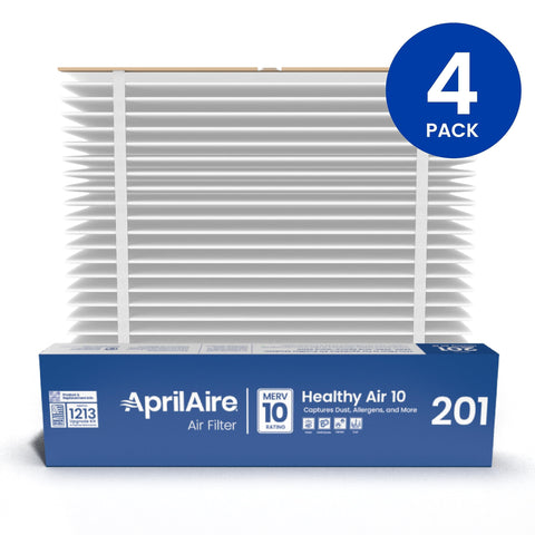 Aprilaire 201 pack of four replaces filters with longer life for less maintenance.