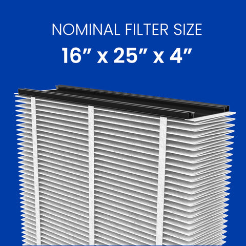 Longer filter life with low resistance and robust media.