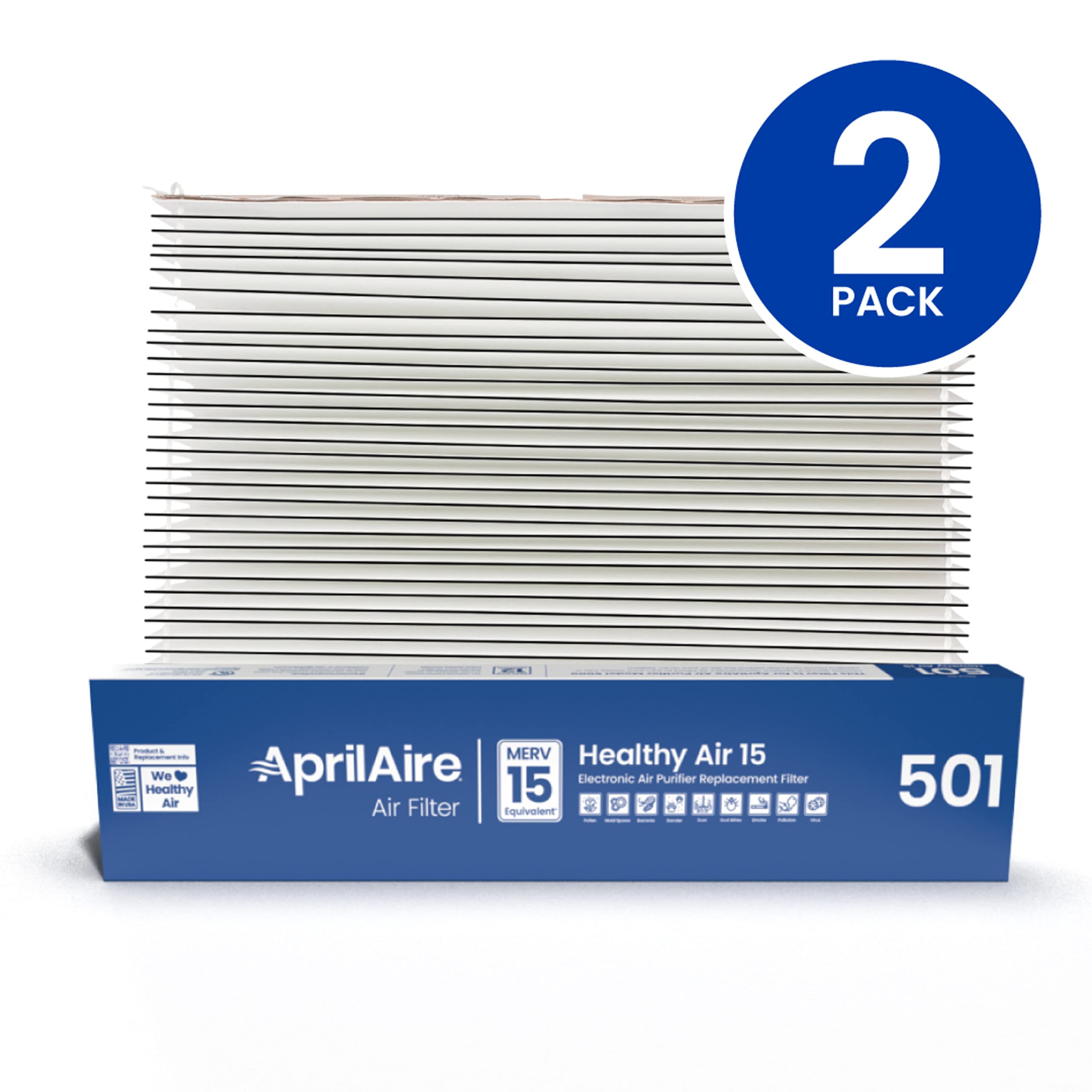 Aprilaire 501 filter in packaging, ready for quick replacement