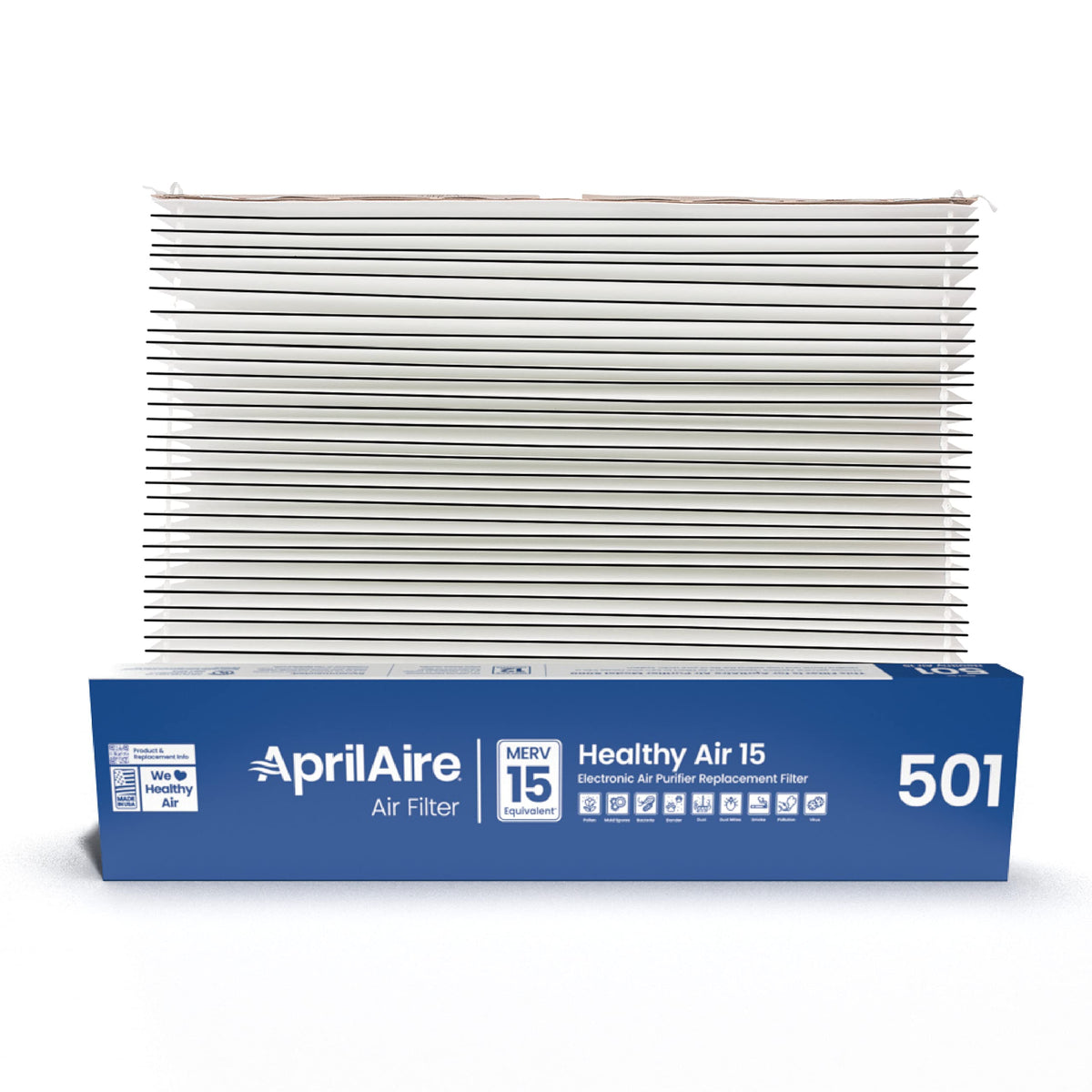 Aprilaire 501 replacement filter pack of 2 for cleaner indoor air