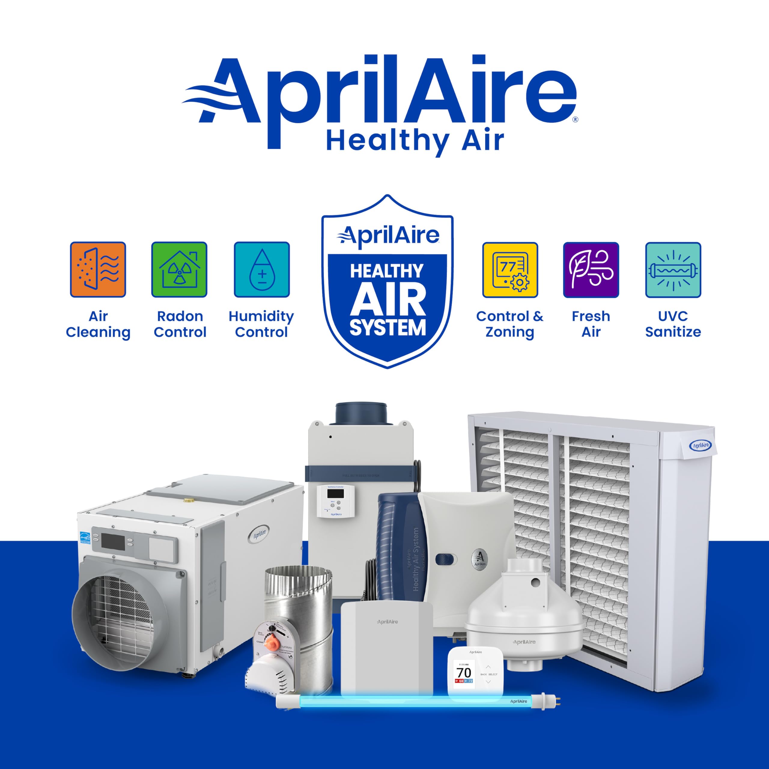 Aprilaire 510 filter being installed in a home HVAC system for quick replacement.