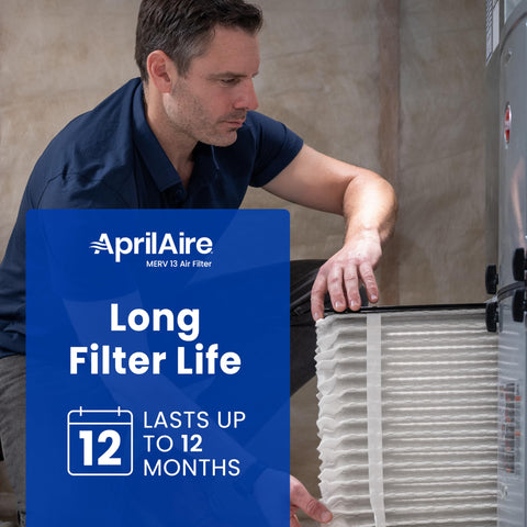 Aprilaire 513 in-use inside air purifier model 1510 demonstrates easy replacement.