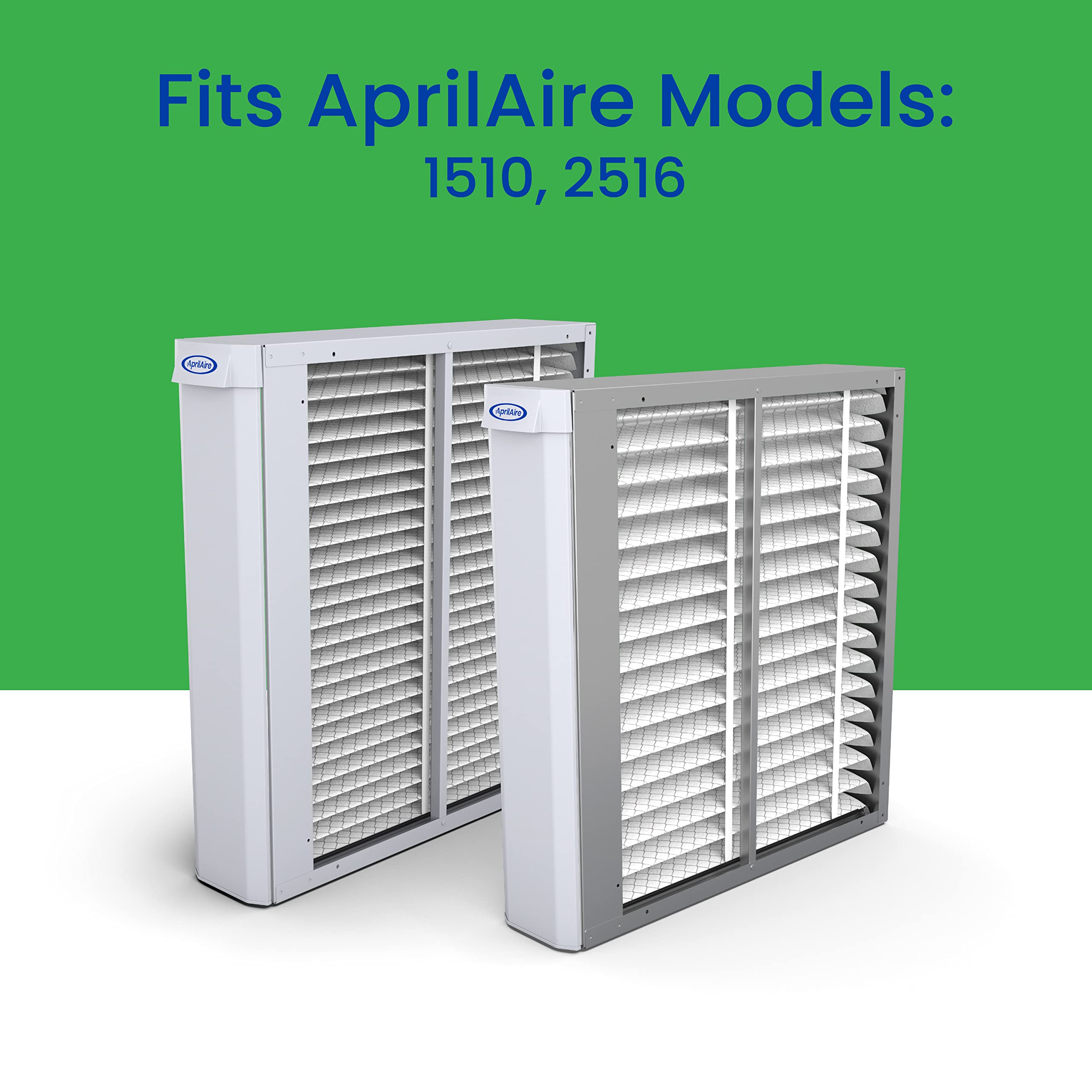 Aprilaire 516 filter inserted into HVAC slot during maintenance.
