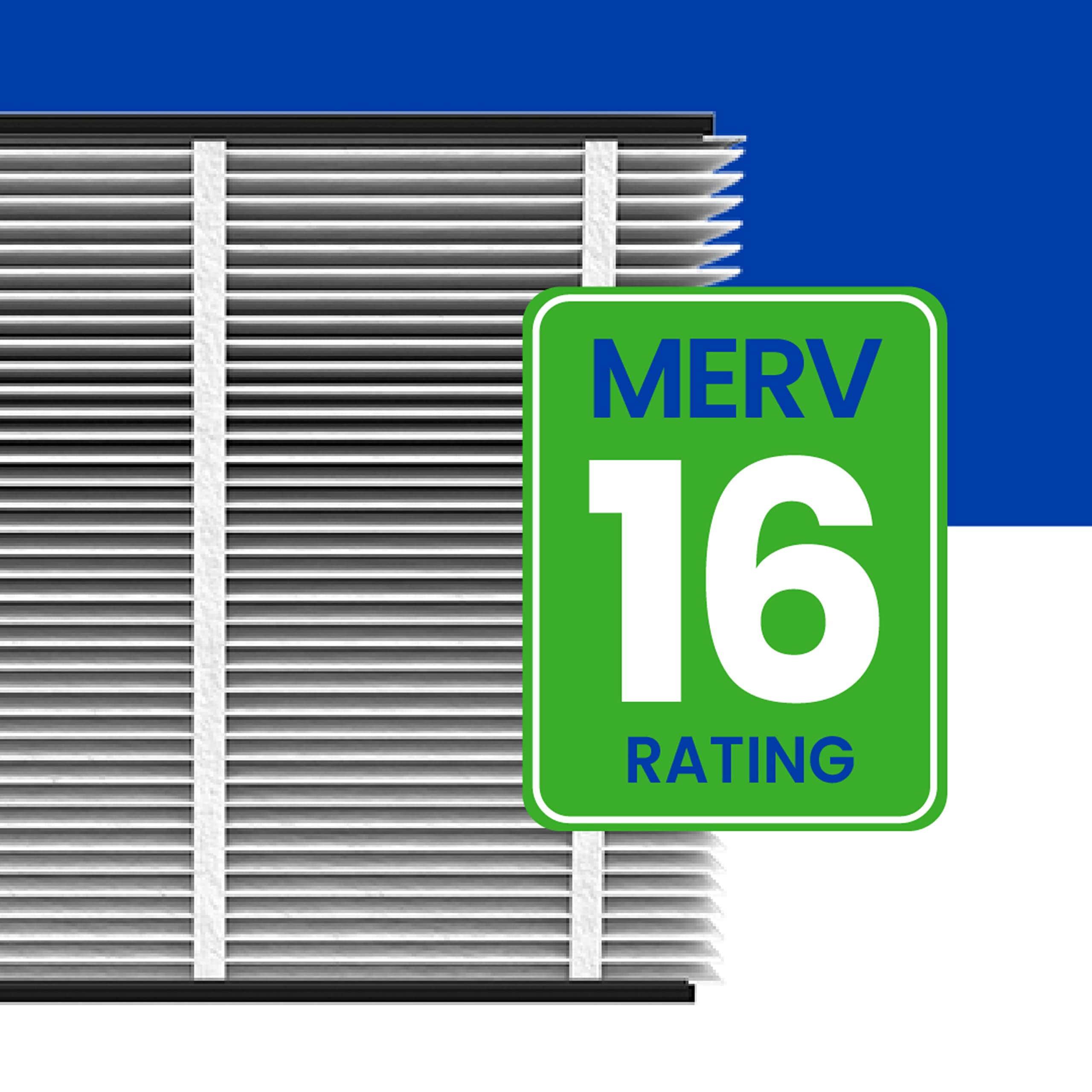 Aprilaire 516 media area exposed highlighting high filtration capacity.