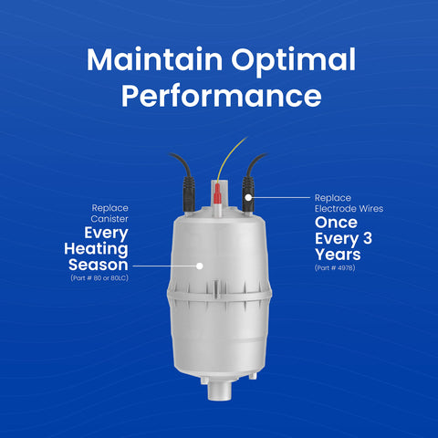 Aprilaire canister O-ring seal ensures leak-proof connection and secure fit