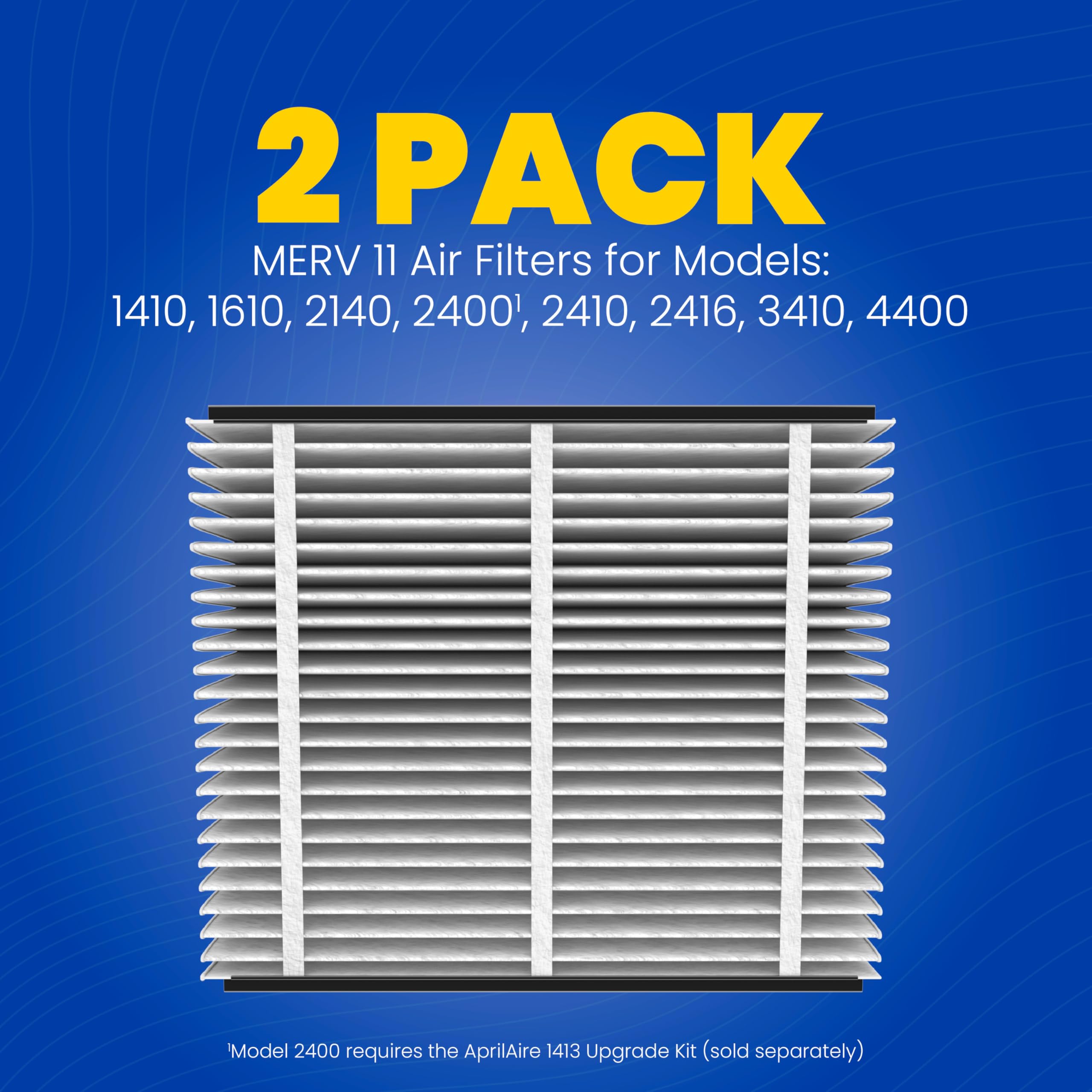 Aprilaire 410 captures dust, pollen, mold, spores, and pet dander for breathable indoor air.