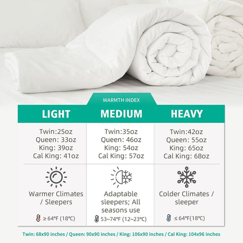 APSMILE all-season warmth suitable for warm or cool nights.