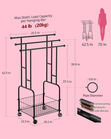 Apsvwys towel rack side view highlighting the 3-tier ladder and ample hanging space.