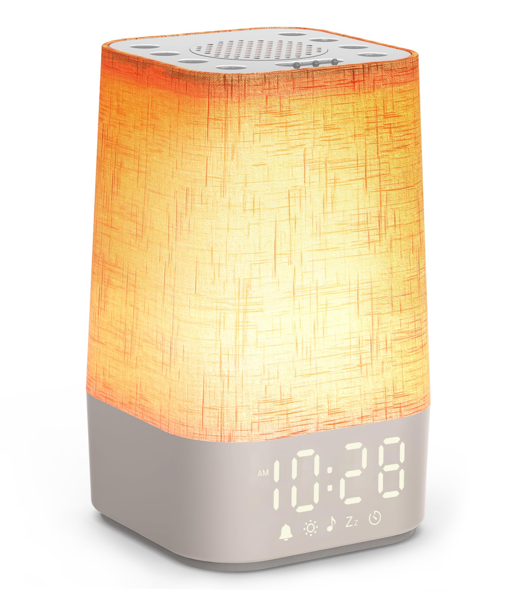 APUZOM sound machine night light with soothing tones for calming bedtimes