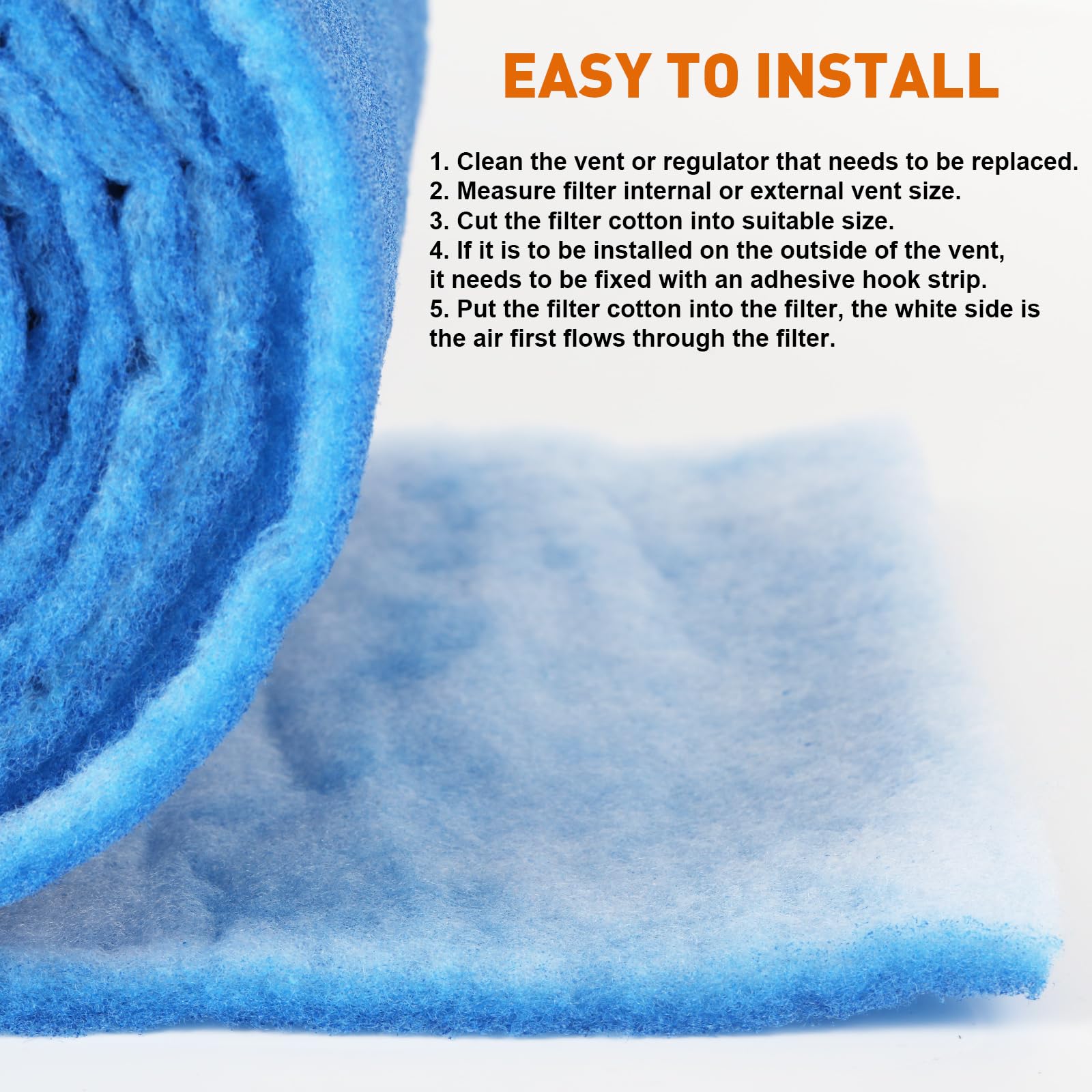 AQD filter kit packaging highlights 140-inch roll and handy accessories