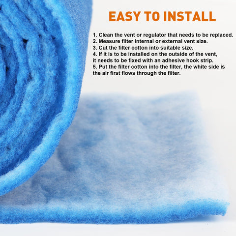 AQD filter kit packaging highlights 140-inch roll and handy accessories