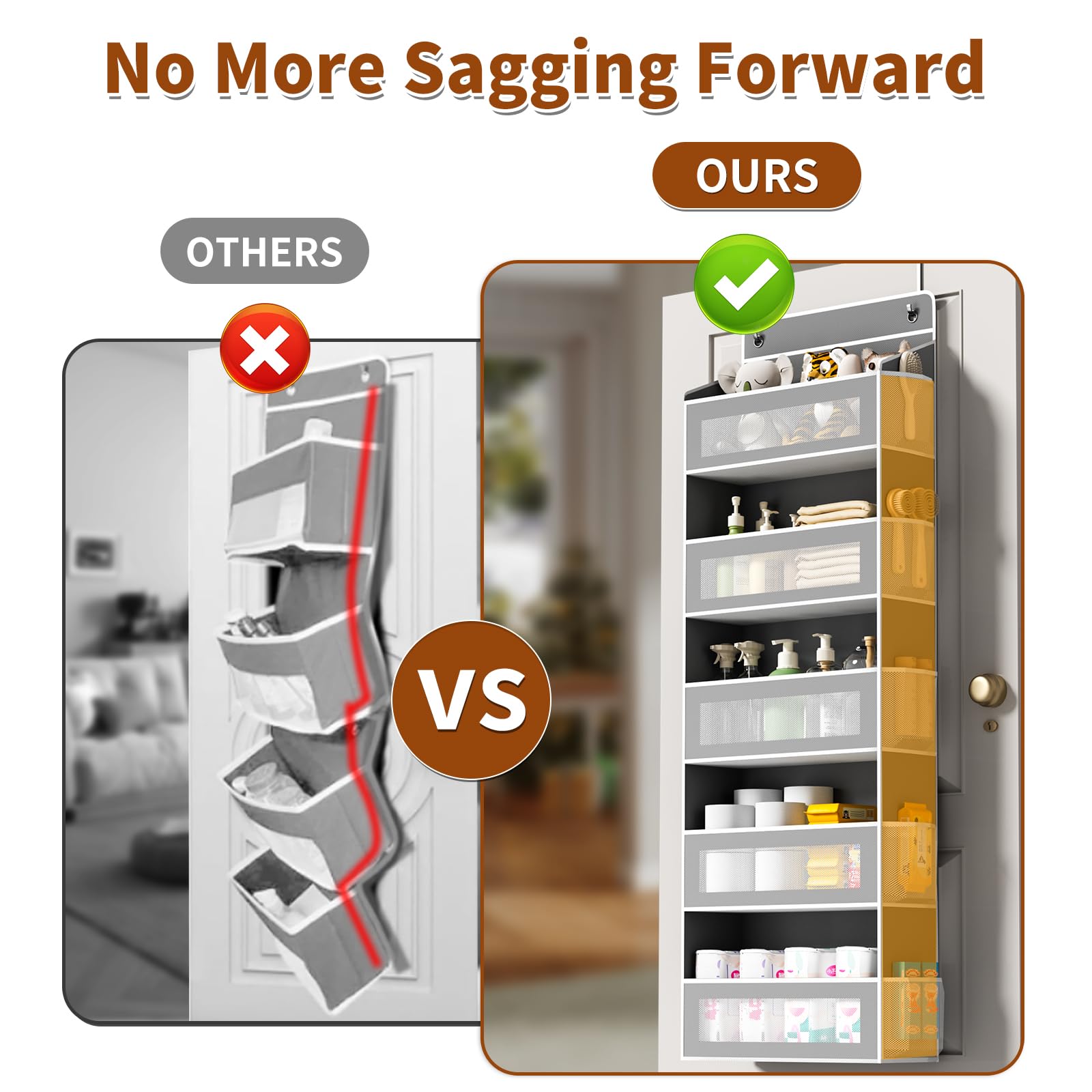 AQOOA behind-the-door storage fits standard doors across rooms