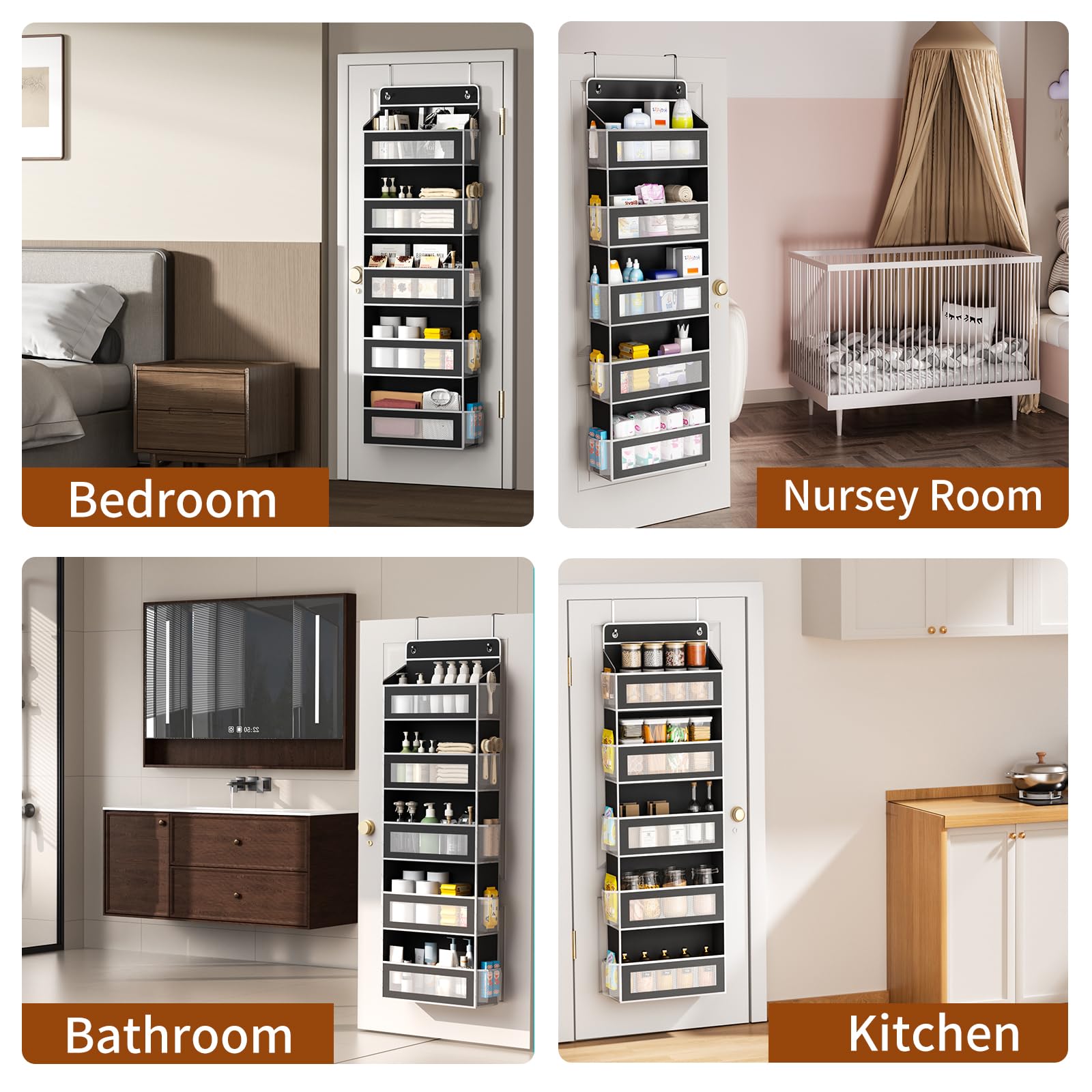 AQOOA nursery and dorm organize toys and supplies with versatility
