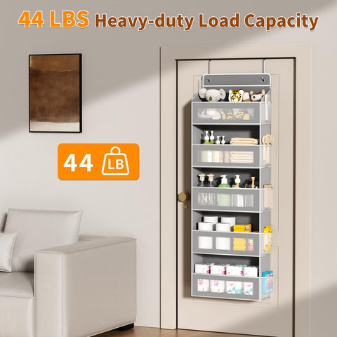 AQOOA door organizer with 10 mesh side pockets offers quick visibility and access