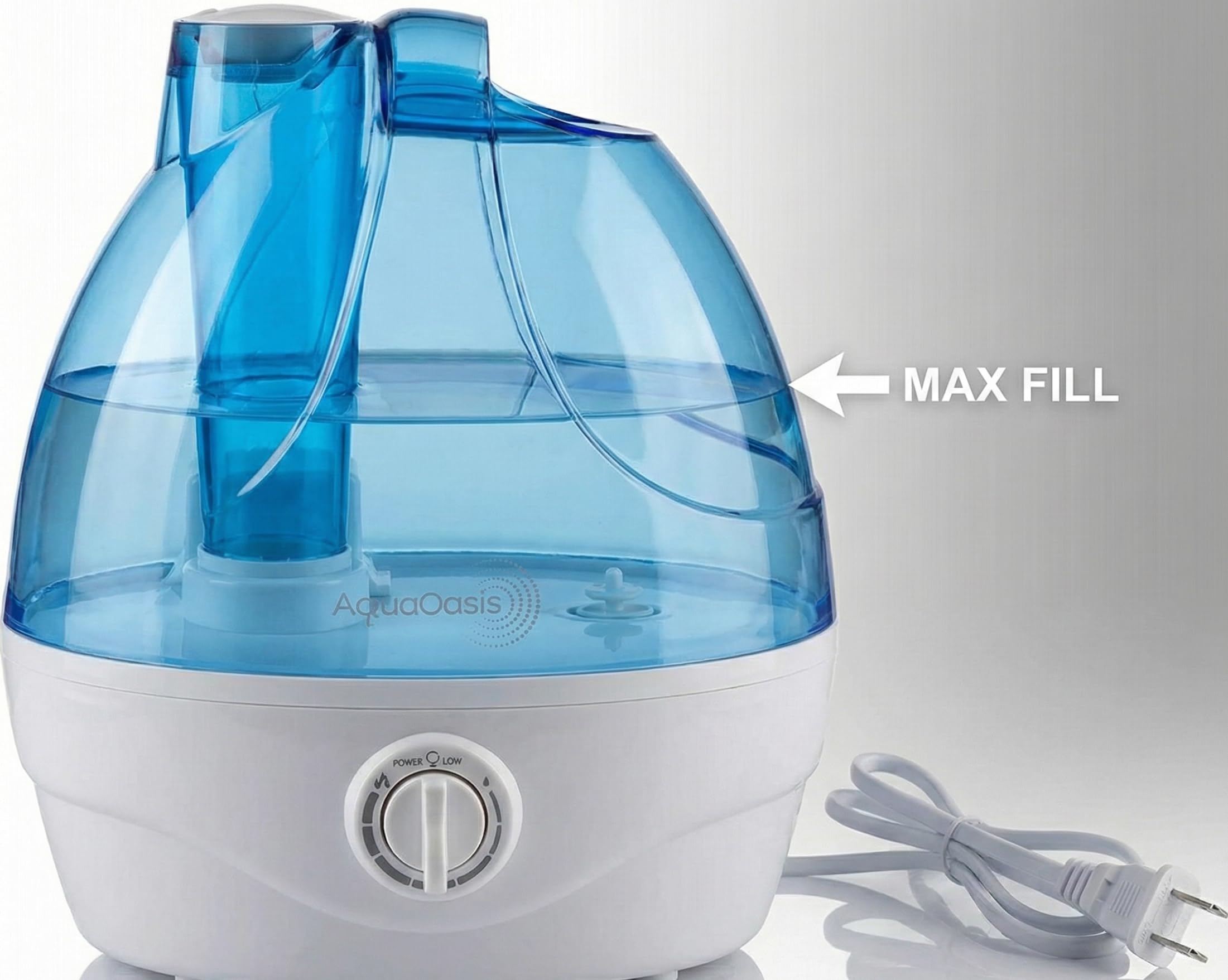 AquaOasis large tank reduces frequent refills for busy days.