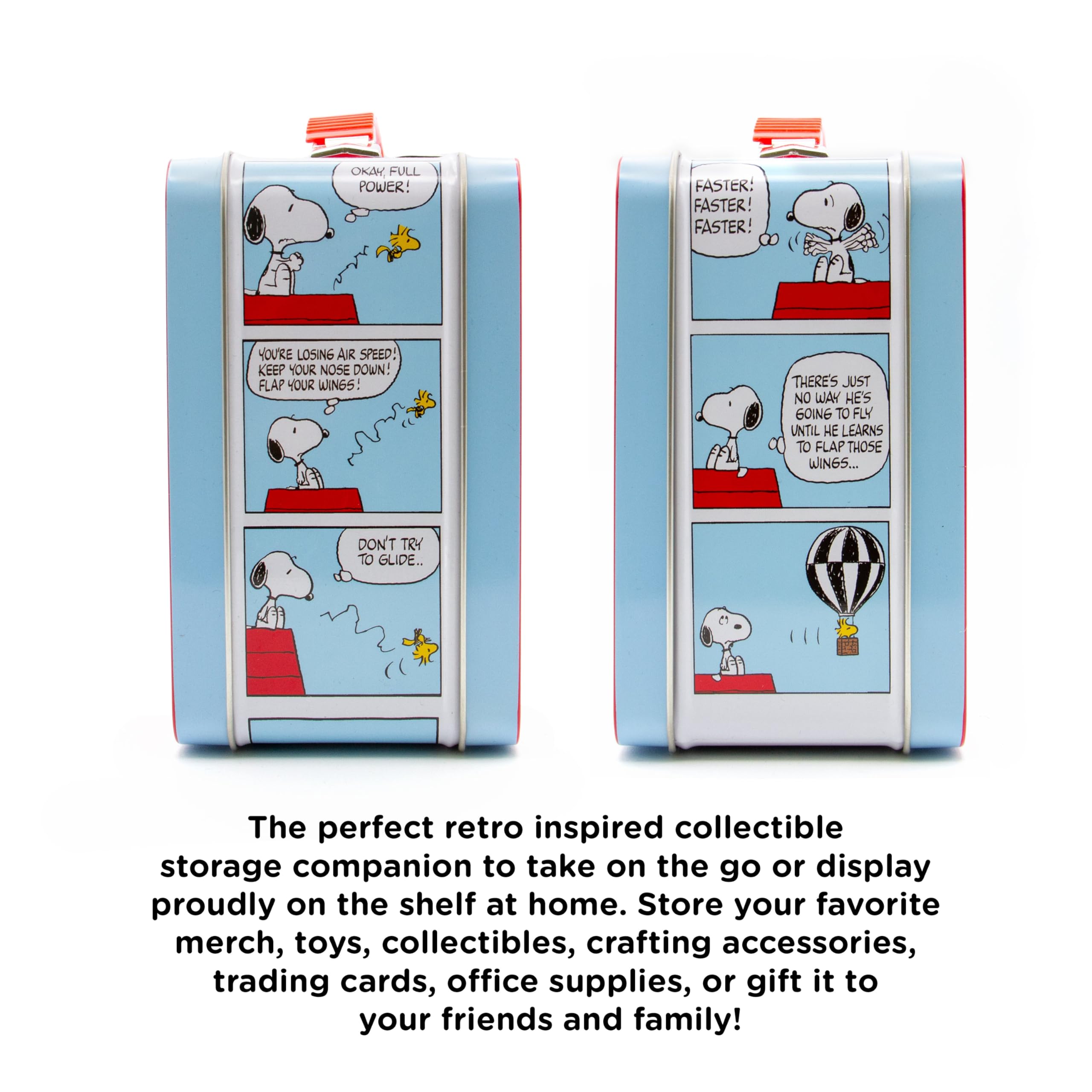 Aquarius Peanuts retro artwork adds collectible charm to shelves.