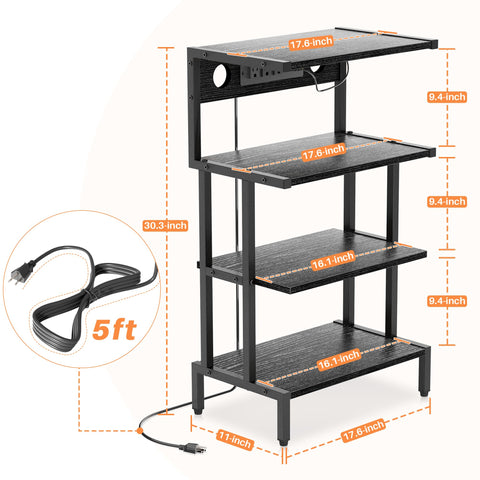 Aquzee wooden gaming stand with robust design suitable under a TV.