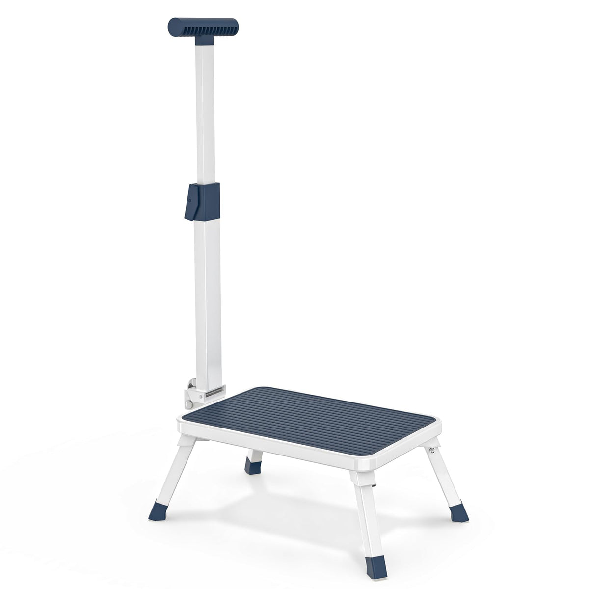 Aratan Folding Step Stool folded compactly for easy storage.