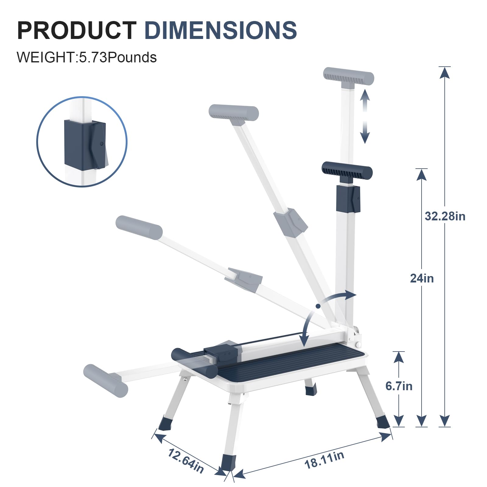 Aratan Folding Step Stool in solid steel with rust-resistant coating for durability.