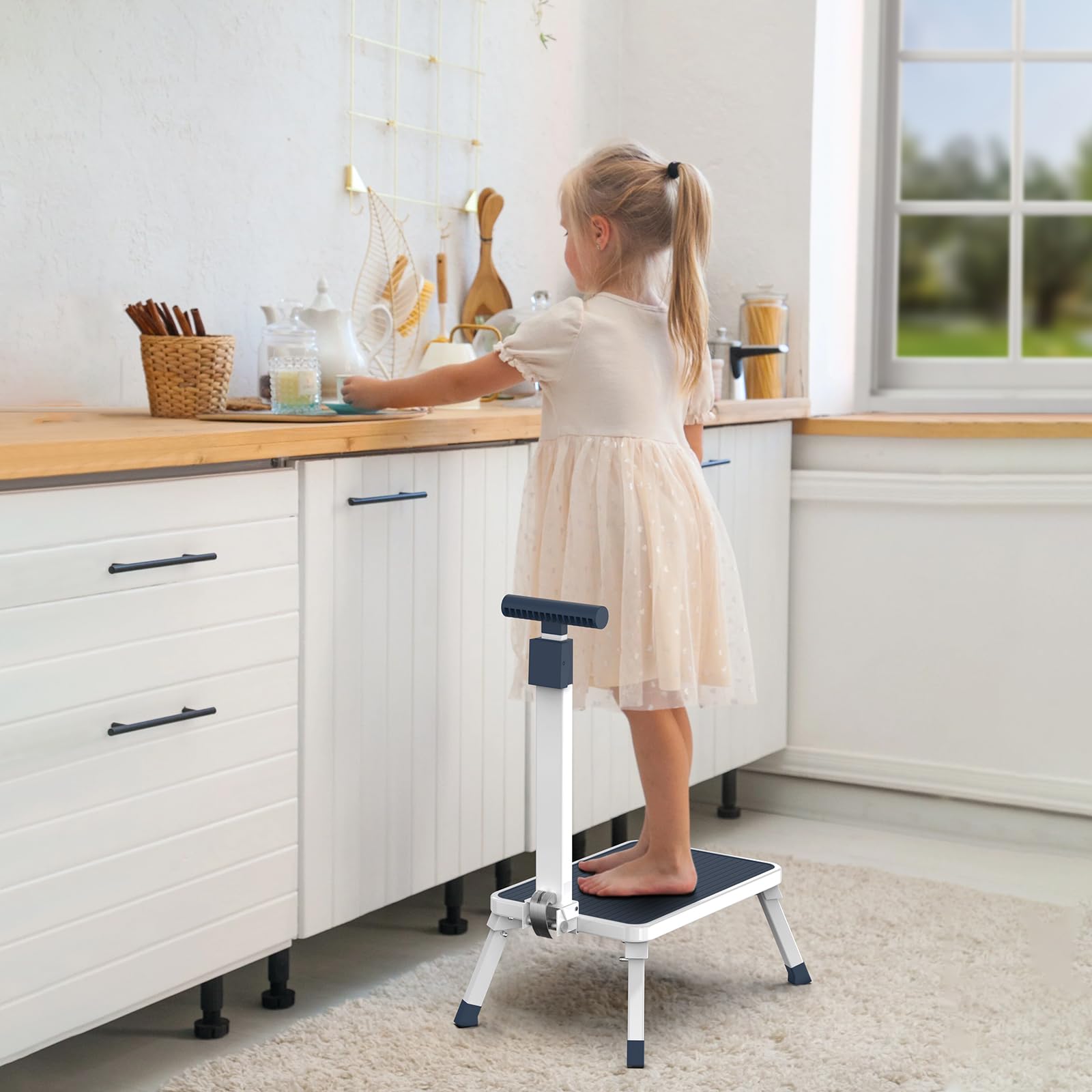 Aratan Folding Step Stool suitable for bathroom use, daily routines.