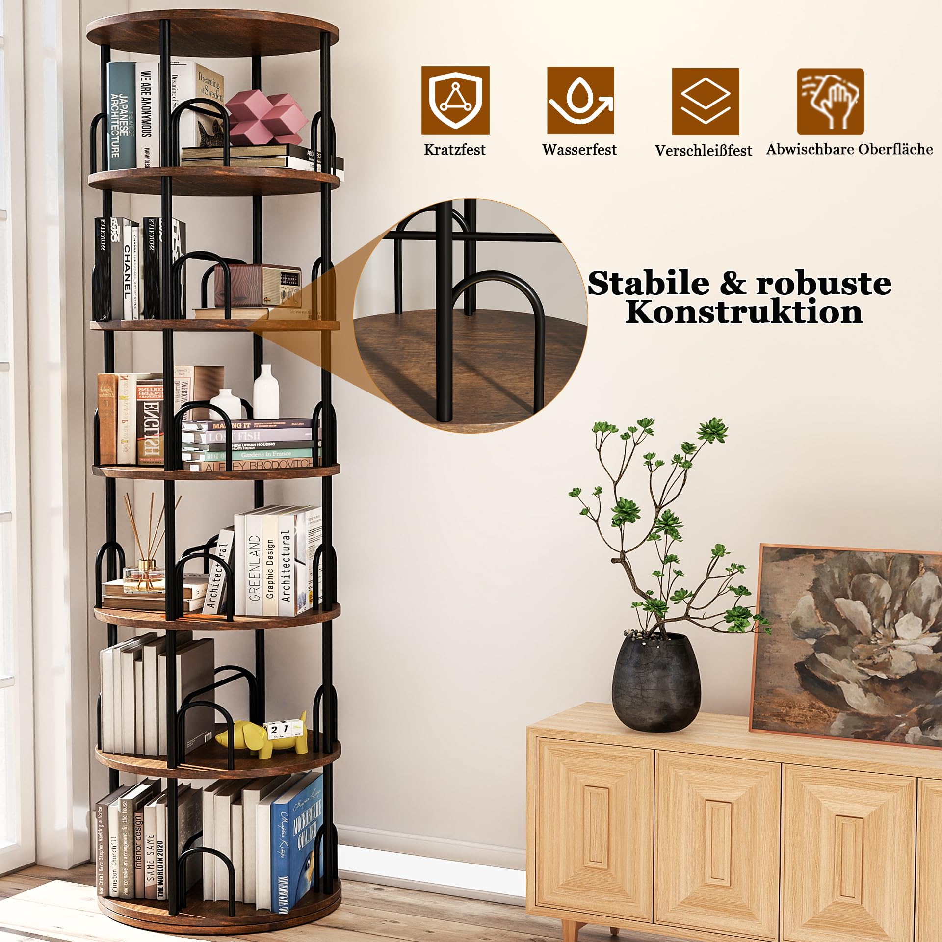 Arbcoler adjustable tiers and bookends enable customizable height and arrangement.