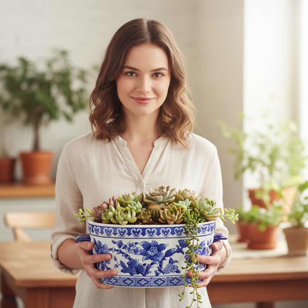 Decorative bowl for plants from Arborus suitable as a centerpiece