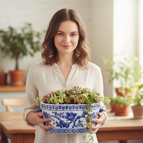 Decorative bowl for plants from Arborus suitable as a centerpiece