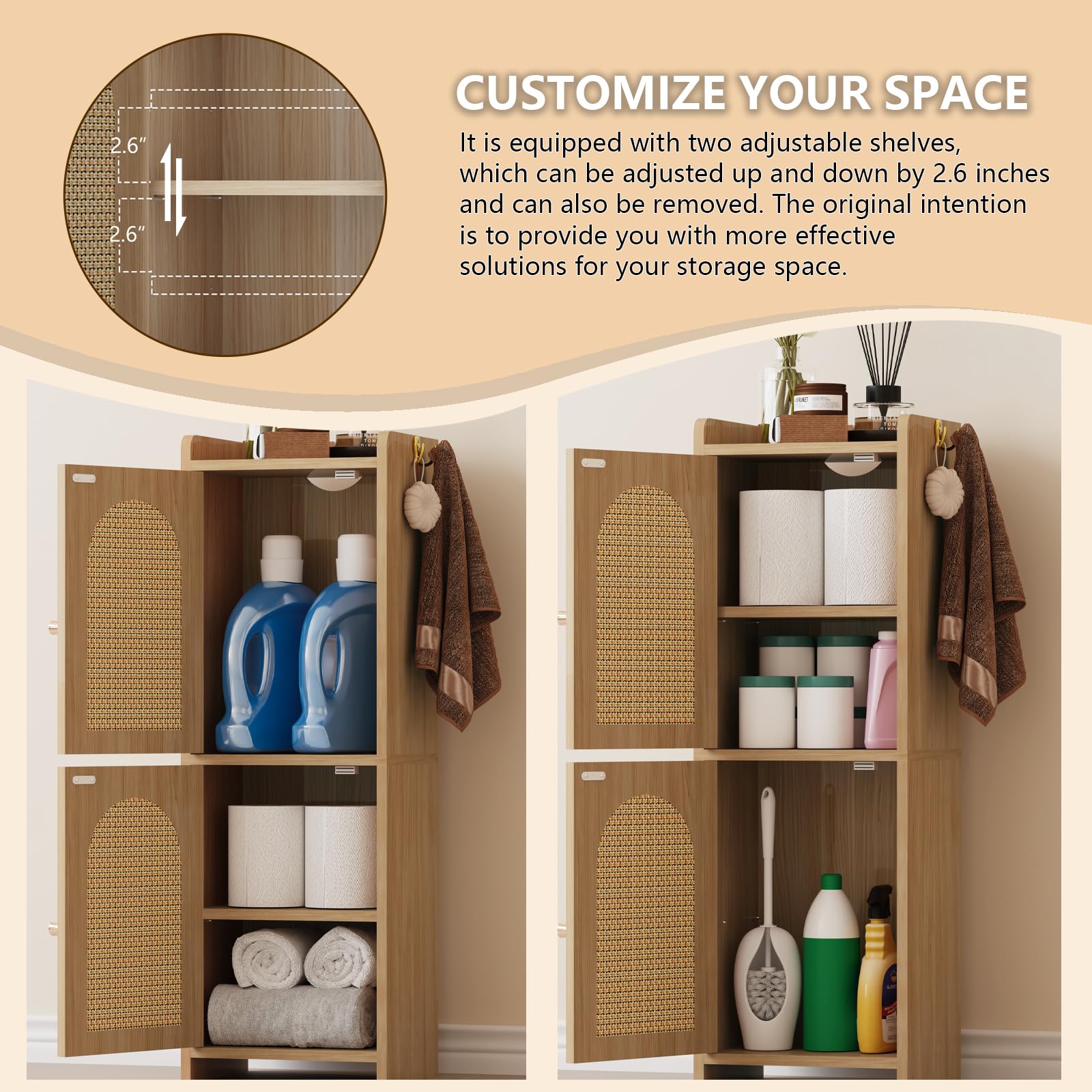 Arbuxzuy compact design fits tight spaces like corners.