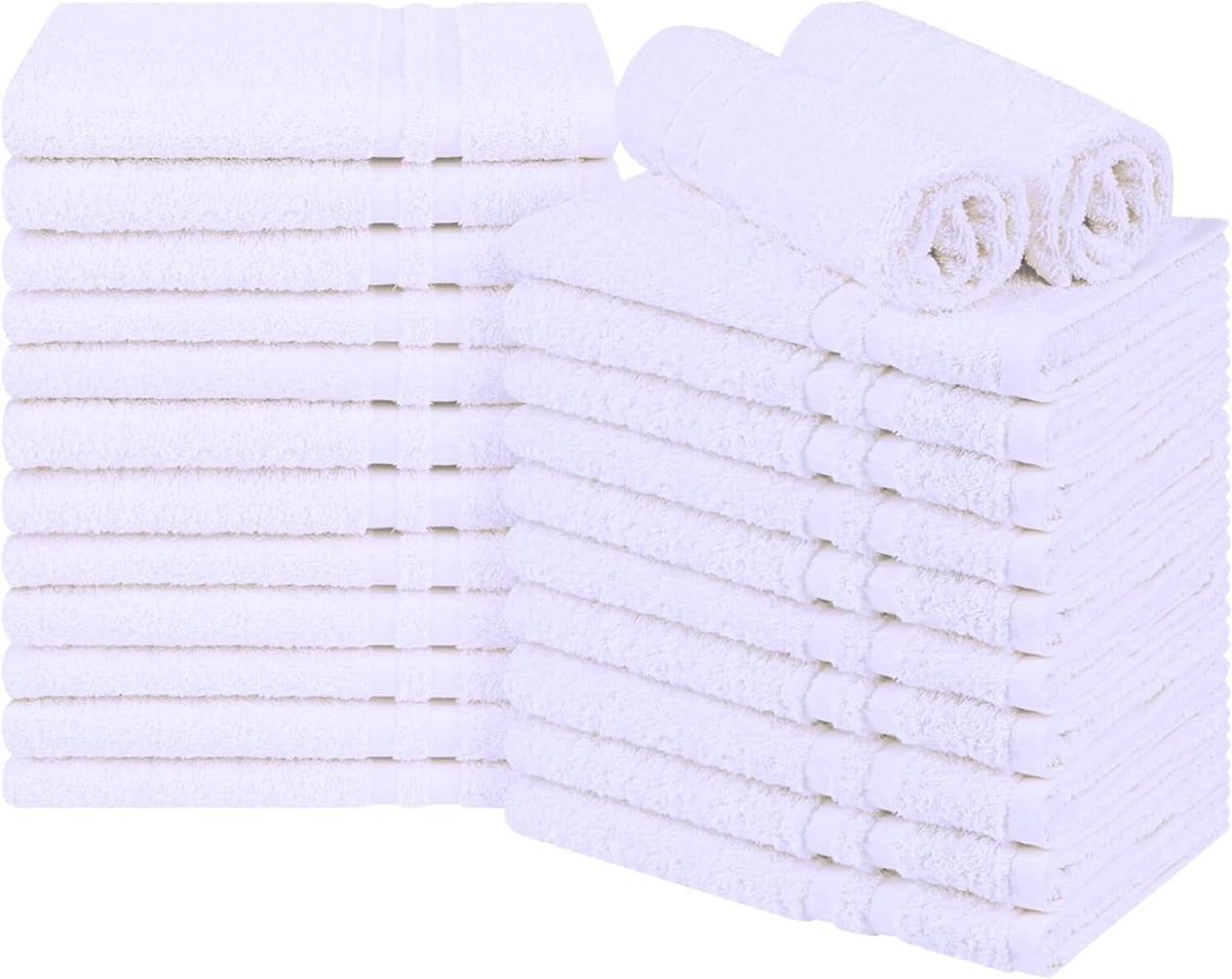 ARC HOME 100% cotton towel texture close-up, showing softness and durability