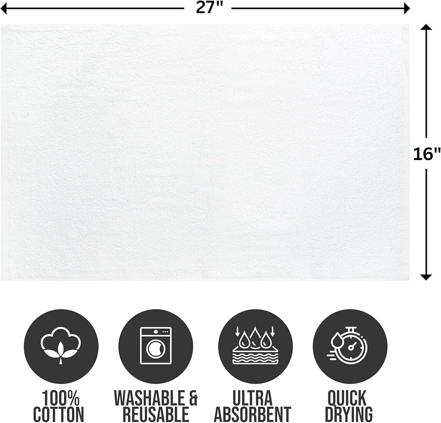 ARC HOME highly absorbent towel in action, soaking up moisture