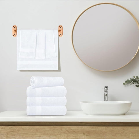 ARC HOME pure white towels ideal for guest bath or spa