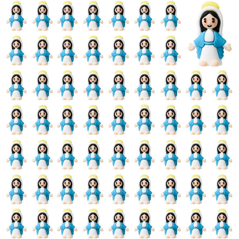 ARCHCRTC Virgin Mary figurines blue pack for Easter decorations and gifts