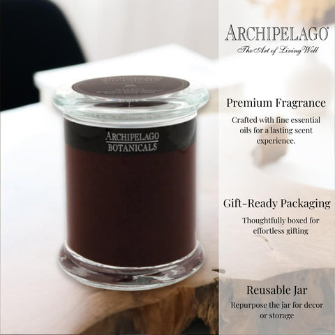 Archipelago Havana with lead-free wick ensures a safe, steady flame