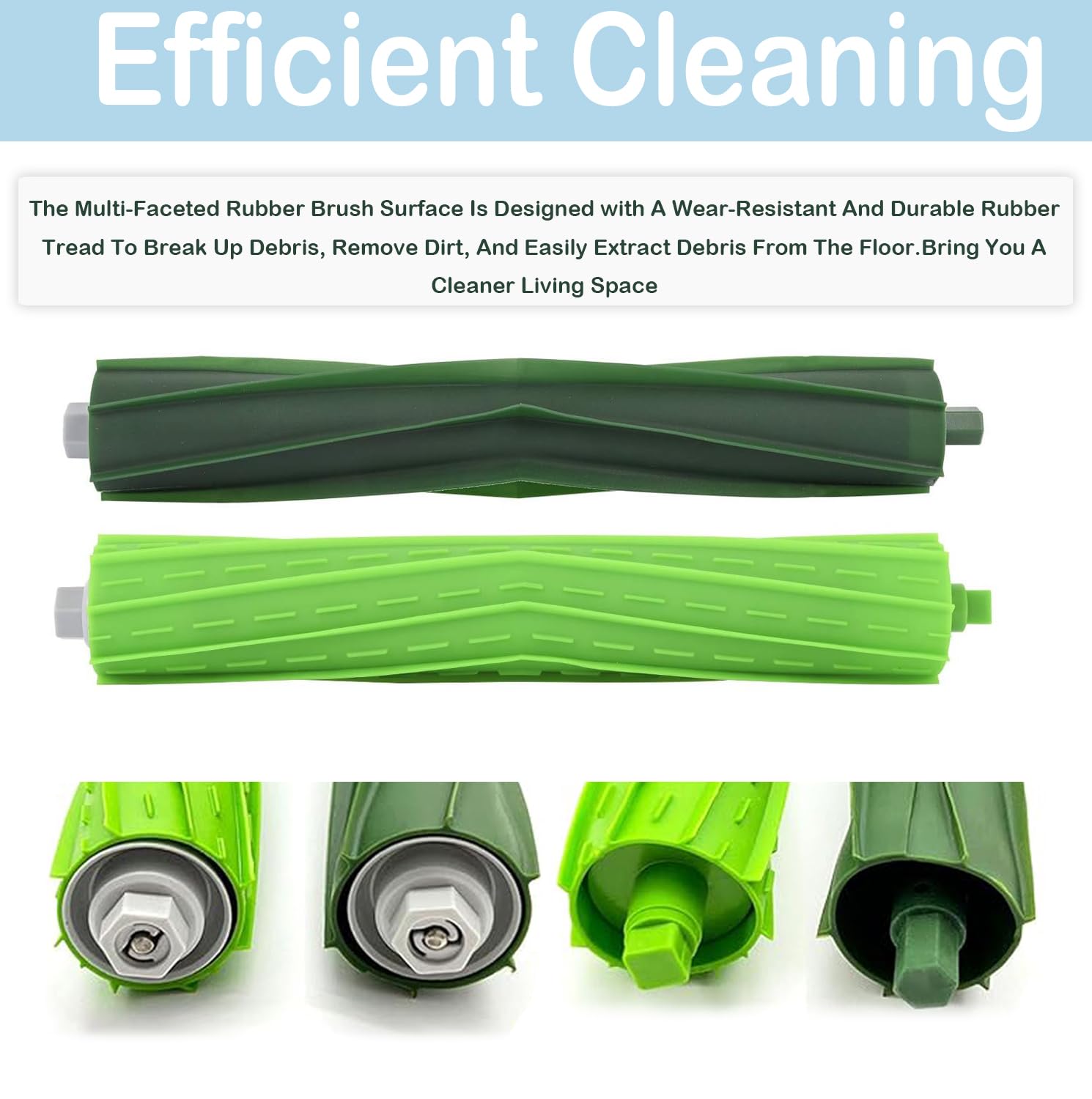 ARCHIZAN eight side brushes reduce tangles and improve suction.