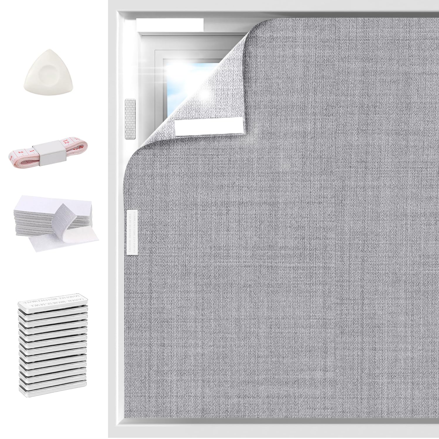 Arciveberg blackout linen curtains 59x118 closed block light and protect privacy.