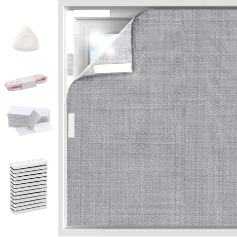 Arciveberg blackout linen curtains 59x118 closed block light and protect privacy.